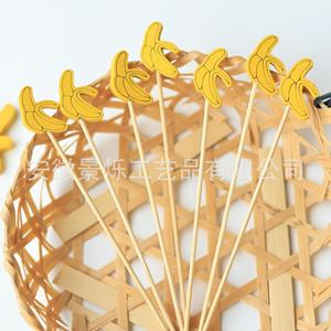 Brochetas de Frutas Biodegradables Decorativas Clásicas de Sandía, Plátano, <span class=keywords><strong>Fresa</strong></span> y Kiwi, 12 cm, 100 Unidades por Paquete - Product Image 3