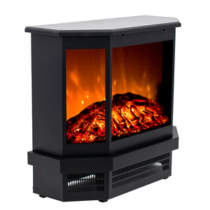 Chimenea Eléctrica Portátil Independiente <span class=keywords><strong>con</strong></span> <span class=keywords><strong>Llama</strong></span> <span class=keywords><strong>3D</strong></span> de 3 Lados Semicirculares - Product Image 3