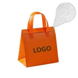 Sac isotherme portable personnalisé avec logo, réutilisable, imperméable, en non-tissé, pour la vente en gros de repas - Product Image 1