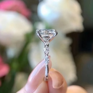 14K Solid Gold Princess Cut Lab Diamond Engagement <b>Ring</b> Elegant Design for Women Anniversary Fine Jewelry - Product Image 3