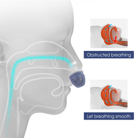 Mini pince-nez intelligente rechargeable USB prise nasale en silicone de sommeil dispositif anti-ronflement électrique