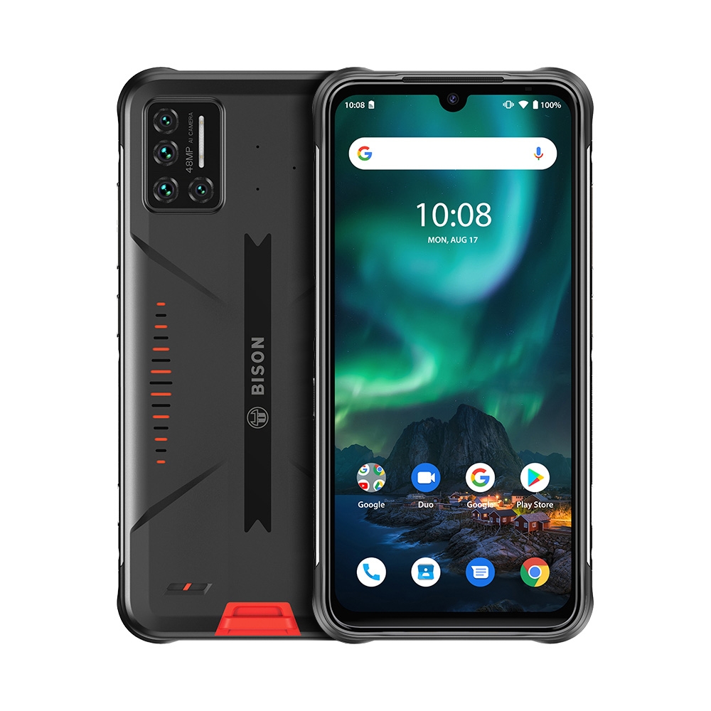 ★美品★UMIDIGI 防水＆防塵＆耐衝撃　BISON　6GB 128GB Umidigi Bisonオリジナル頑丈防水6 + 128GBスマートフォン6.3