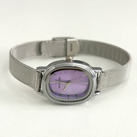 Jam Tangan Fashion Elips untuk Wanita Jam Tangan Wanita Dial Kecil Jam Tangan Quartz yang Indah dan Sederhana