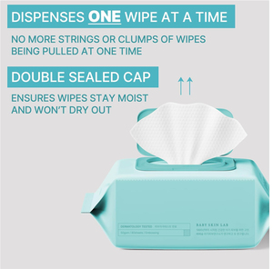 Échantillon gratuit, vente en gros de lingettes pour bébés biodégradables et organiques pour le nettoyage du visage et des mains - Product Image 2