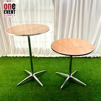 Ensemble de comptoirs de bar durables de 36 pouces, forme ronde, pour salons de thé et usage domestique, table haute à longues pieds