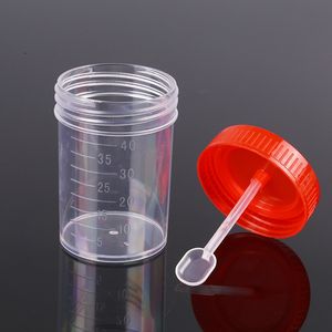 Tasse d'échantillonnage jetable avec conteneur de détection de selles graduées Tube à essai couvercle à vis appareil médical échantillon tasse d'échantillon - Product Image 2