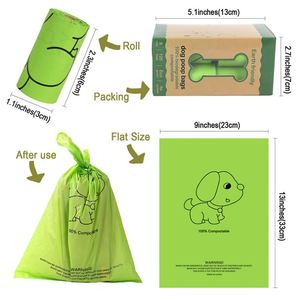 ถุงเก็บอุจจาระสุนัข RDY Custom Poop Bag 100 ชิ้น ย่อยสลายได้ เป็นมิตรกับสิ่งแวดล้อม หนาพิเศษ ป้องกันการรั่วซึม สำหรับเดินเล่นนอกบ้าน ท่องเที่ยว สวนสาธารณะ - Product Image 4
