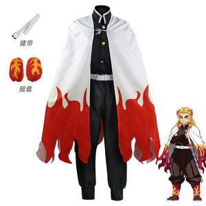 Anime Ecoparty Cosplay Kostuum Kamado Tanjirou Agatsuma Zenitsu Tomioka Giyuu Jas Cape Mantel - Product Image 2