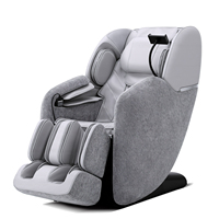Chaise de massage Shiatsu 4D de luxe en cuir PU de haute qualité, modèle électrique réglable, avec rail extra long pour un usage domestique