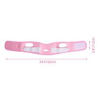 Sangle de lifting et de remodelage du visage V-Line intense, réducteur de double menton, masseur facial élastique, masque d'application à domicile, imperméable, rose