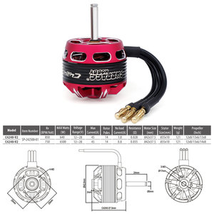 Vượt qua sở thích c4240 V2 outrunner động cơ không chổi than 60A ESC 5-6V 8A Bec cho <span class=keywords><strong>RC</strong></span> cánh cố định máy bay máy bay máy bay FPV đua Drone mô hình - Product Image 5