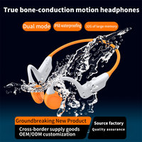 Écouteurs sans fil SOYA, étanches IPX8, à conduction osseuse, casque de sport avec micro, fixation auriculaire, réduction de bruit ENC, chargement magnétique