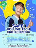 IClever Kinderkopfhörer mit Kabel, 85dBA Sichere Lautstärke Kabelgebundene Kopfhörer für Kinder, Stereo-Sound Faltbar Verstellbar, 3,5mm Anschluss