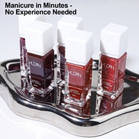 Vernis à ongles KUDAN à base d'eau, sain et sûr, facile à retirer, séchage rapide, toutes les saisons, pour manucure DIY à domicile, certifié UE, vente en gros