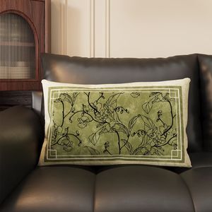 <span class=keywords><strong>Coussin</strong></span> décoratif rectangulaire vert de luxe vintage le plus vendu, <span class=keywords><strong>coussin</strong></span> de canapé, <span class=keywords><strong>coussin</strong></span> de chevet doux, <span class=keywords><strong>coussin</strong></span> de dossier - Product Image 4