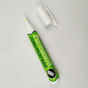 Bonvan Alcohol Based Opaque Ink 2.5mm Chisel Tip <b>White</b> Ink Permanent <b>Marker</b> <b>Pen</b> - Product Image 3