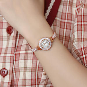 Exquisite and unique bracelet watch, petite and elegant quartz <b>wristwatch</b> for women. - Product Image 2