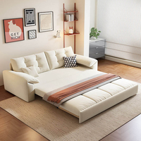 Klappbares Schlafsofa Multifunktionales Aufbewahrungscouch Doppelgröße Faltbares Sofa für Wohnzimmer Arbeitszimmer Kleine Wohnung Ferienhaus Heimgebrauch