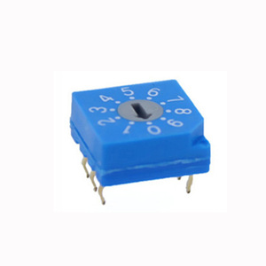 Thiết Bị Đầu Cuối Thru-Hole <span class=keywords><strong>3</strong></span> + <span class=keywords><strong>3</strong></span> PIns 10 Vị Trí Mã BCD Công Tắc Dip Quay - Product Image 2