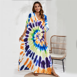 Stocklot 2024 été mode Europe et amérique quotidien en plein air femmes bohème plage sarong robe avec 38 motifs imprimés - Product Image 3