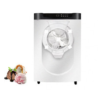 Commerciële desktop hard ijsmachine met melk- en fruitopties, roestvrij staal, 16L/u capaciteit voor snackapparatuur