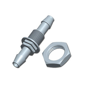 Connecteur de tuyau à embout droit bidirectionnel à filetage externe 7/16-24UNS en plastique PP de haute qualité, accessoire pour plaque traversante - Product Image 1