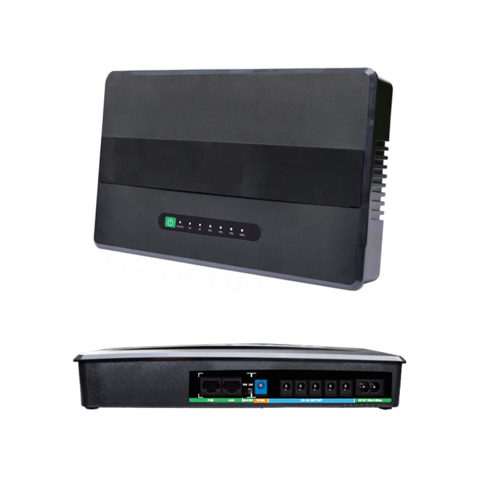 Мини DC UPS 19V перезаряжаемая батарея резервное питание литиевая батарея для 19V LCD ноутбук модем маршрутизатор ADSL 100W UPS