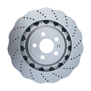 Hsingyik 8J0615301K 370mm Rotor de disco de freno delantero de onda para Audi TTRS Quattro Rs3 8P S5 Q5 Seat <span class=keywords><strong>LEON</strong></span> - Product Image 2
