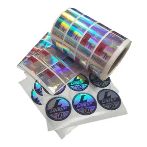 Голографическая наклейка с изменением цвета УФ-излучения, 3D голографическая этикетка с вырезами