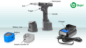 Bojin Medische Bj5505 Craniale <span class=keywords><strong>Bur</strong></span> Batterij Medisch Elektrisch Gereedschap Voor Neurochirurgie Craniale Chirurgie - Product Image 4