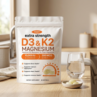 Complément Alimentaire Extra Fort D3 et K2 Magnésium en Gélules Molles – 30 Gélules pour le Soutien des Os et du Cœur