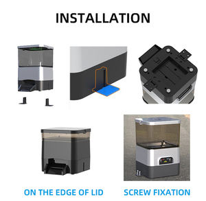 EVNICE EV810B açık Koi balık gölet büyük akvaryum otomatik çevre dostu Metal balık besleyici zamanlanmış pil operasyon ile 10L - Product Image 5