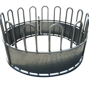 Galvanised round cattle hay feeder Sheep and goat feeder