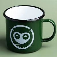 OEM usine vintage nouveauté émail nordique émail métal granit tourbillon eau bière café tasse tasse avec cuir