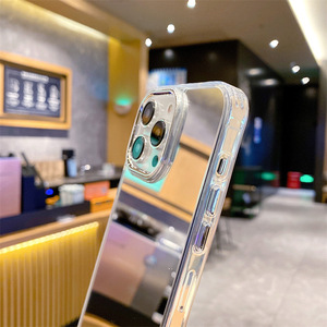 Custom donne specchio trucco cellulare custodia per <span class=keywords><strong>iPhone</strong></span> X XS XR 11 12 <span class=keywords><strong>13</strong></span> 14 15 16 Pro Max Funda Para Telefono - Product Image 3