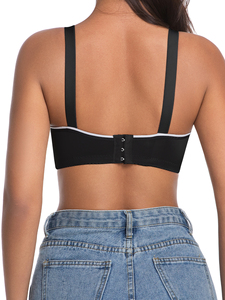 Soutien-gorge sexy en dentelle florale sans armatures, <span class=keywords><strong>à</strong></span> bonnets rembourrés respirants, avec fermeture <span class=keywords><strong>à</strong></span> quatre rangées et trois boucles, pour femme, grande taille, sous-vêtements pour mère - Product Image 2