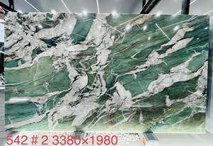 Tự nhiên quartzite patagonia màu xanh lá cây tiếp tân bàn Bàn đánh bóng Vanity Countertop phù hợp với nền tường bất đá cẩm thạch hàng đầu - Product Image 6