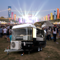 Camion de cuisine mobile tout équipé avec solutions de concession pour la vente de glaces, pizzas, café et hot-dogs en ambulant