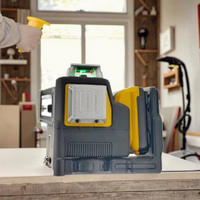 Niveau laser rotatif industriel vert DIY 360° à auto-nivellement 3D 12 lignes horizontales et verticales croisées avec batterie au lithium pour la topographie