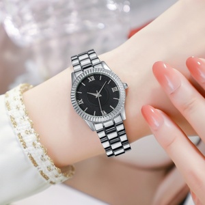 Prezzo di fabbrica nuova moda classica cintura in acciaio di lusso orologio da <span class=keywords><strong>donna</strong></span> al quarzo fascino semplice romanzo moderno orologio da ragazza - Product Image 4