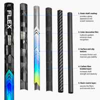 Nouveau bâton de hockey sur glace multi-modèles P88/P92, motifs de lame, 60/57 pouces, flex en fibre de carbone 3K/12K/18K/UD, pour adulte et jeune, entraînement et match