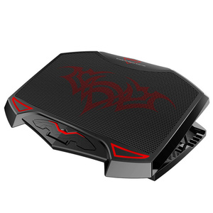 <span class=keywords><strong>Refroidisseur</strong></span> d'ordinateur <span class=keywords><strong>portable</strong></span> de jeu en gros avec double port USB, 3 ventilateurs, base de refroidissement <span class=keywords><strong>pour</strong></span> ordinateur <span class=keywords><strong>portable</strong></span>, support réglable <span class=keywords><strong>pour</strong></span> <span class=keywords><strong>gamer</strong></span> 17,3 pouces - Product Image 1
