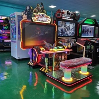 Machine de jeu d'arcade de tir aux extraterrestres à pièces de monnaie de 42 pouces pour adultes, jeu vidéo