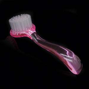 Brosse de nettoyage de poussière en plastique d'art d'ongle professionnel tête ronde maquillage brosse de lavage manucure pédicure outils d'ongle - Product Image 2