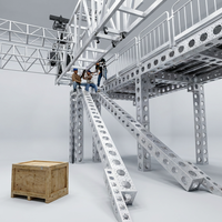 Structure de scène modulaire légère en aluminium à assemblage rapide pour événements, spectacle, rail, transport et support d'ingénierie
