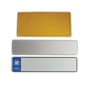 <span class=keywords><strong>Plaque</strong></span> <span class=keywords><strong>d</strong></span>'<span class=keywords><strong>immatriculation</strong></span> vierge de qualité pour sublimation, personnalisée en usine, avec gaufrage réfléchissant, pour appels <span class=keywords><strong>d</strong></span>'offres gouvernementales - Product Image 2