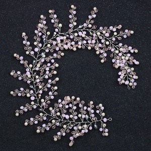 Stile europeo argento <span class=keywords><strong>capelli</strong></span> da <span class=keywords><strong>sposa</strong></span> vite fascia da <span class=keywords><strong>sposa</strong></span> <span class=keywords><strong>accessori</strong></span> per <span class=keywords><strong>capelli</strong></span> per le spose e damigelle uso decorazione dei <span class=keywords><strong>capelli</strong></span> - Product Image 2