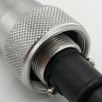 Connecteur mâle WS16 à 4 broches, étanche IP68, de type aviation, à verrouillage par vis, avec contacts plaqués or, pour usage industriel