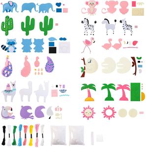 <span class=keywords><strong>Coola</strong></span> Kit da cucito Set di arti e mestieri per bambini Kit di attività fai da te regali giocattoli divertenti ed educativi Pre-perforati 12 animali tropicali - Product Image 3