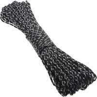 Paracord en nylon métallisé brillant or et argent, 100 pieds, 4 mm, 19 couleurs, cordon de parachute scintillant pour la fabrication de bracelets DIY